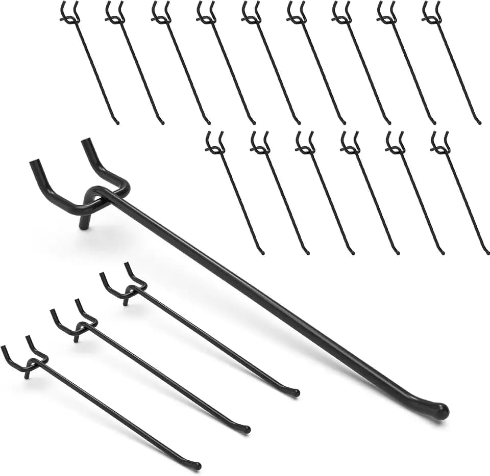 50PC 8" Pegboard Hooks for 1/4" Peg Board