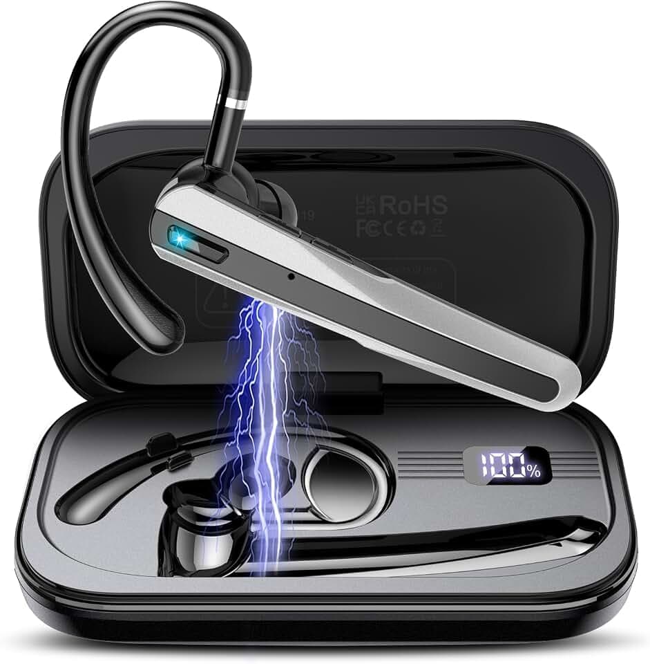 Atheewon V5.3 Bluetooth Headset, Headset Kabellos Freisprech