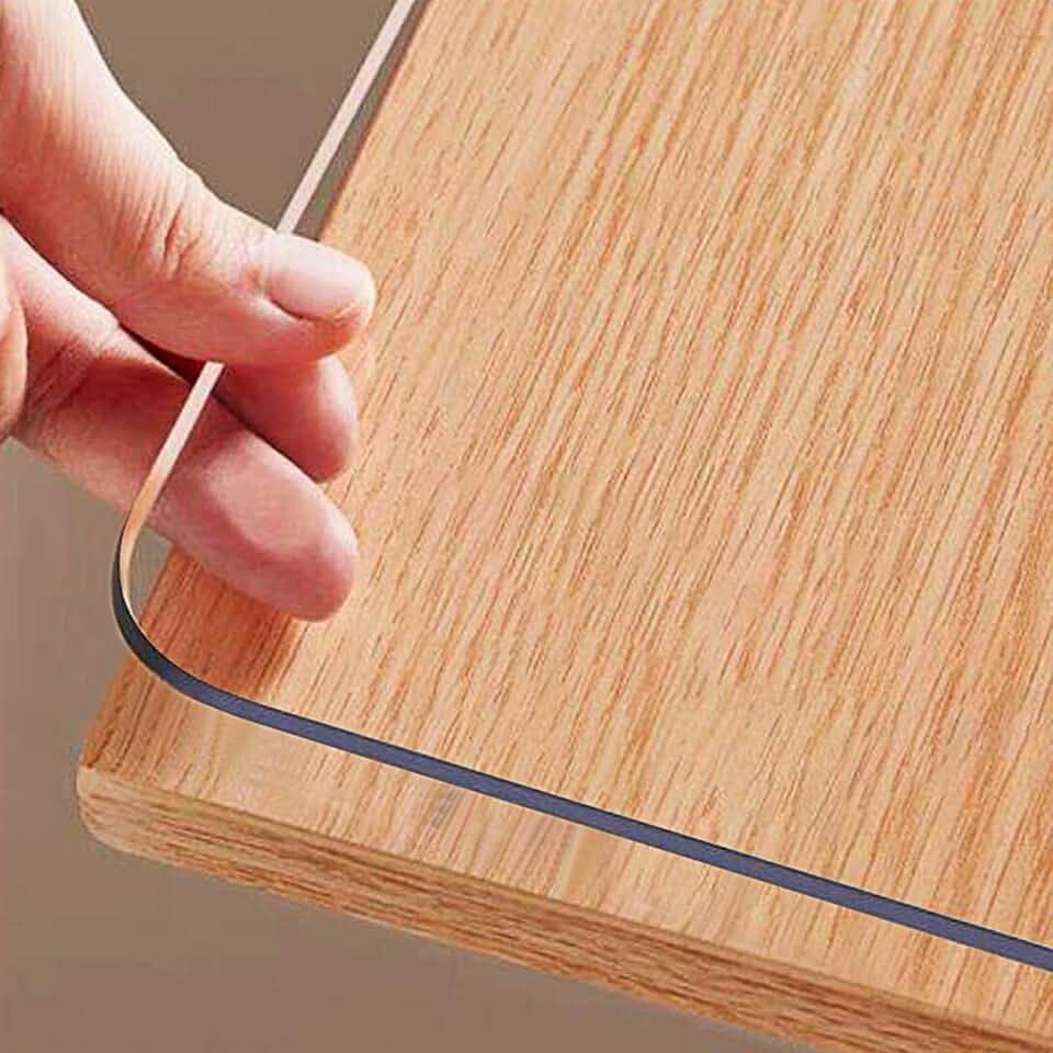 OstepDecor 23.6x55 in Clear Table Protector 1.5mm Thick Plastic Table Cover