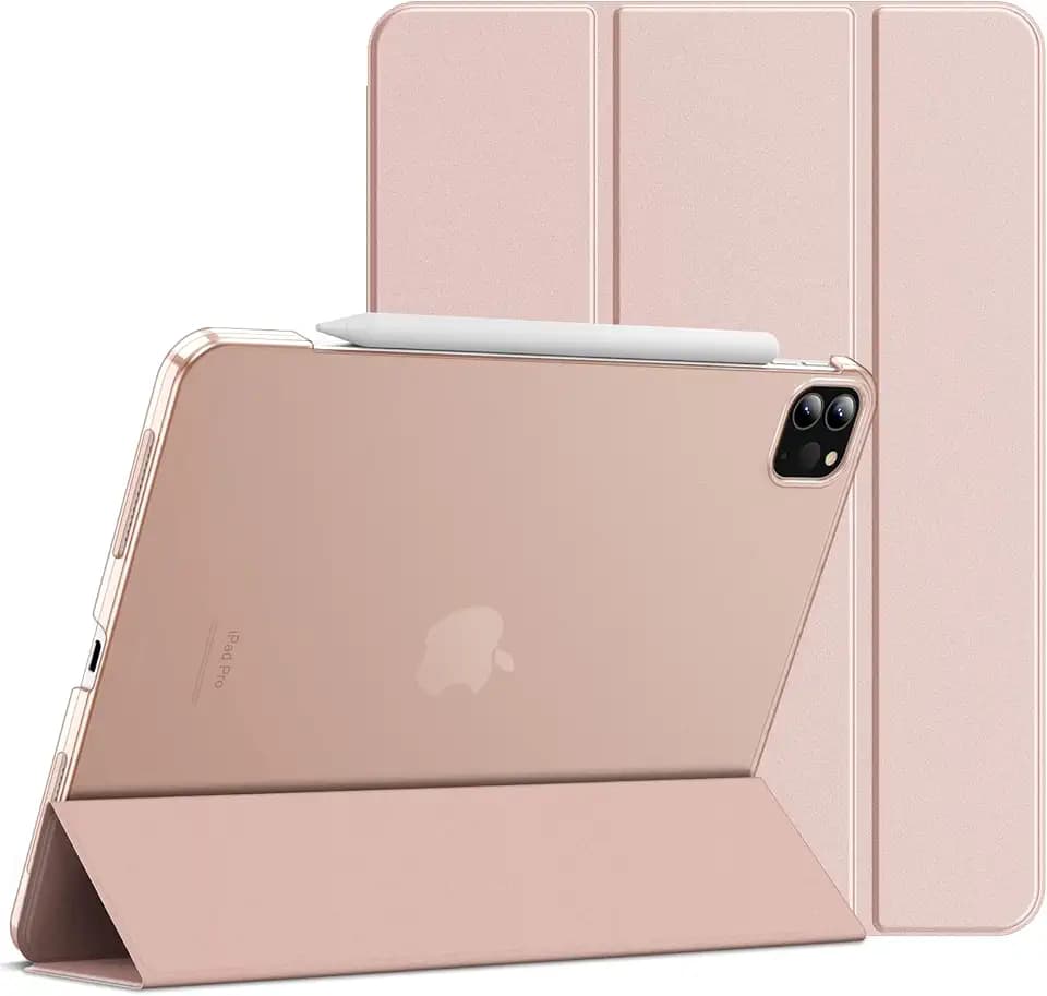 JETech Case for iPad Pro 11" 4/3/2/1 (2022/2021/2020/2018), Rose Gold