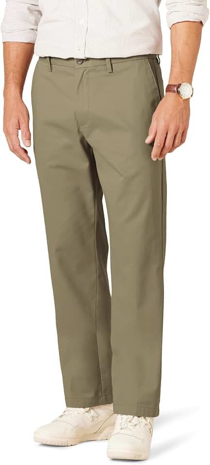 Amazon Essentials Herren Classic Fit Knitterfreie Flatfront-Chino Stoffhose