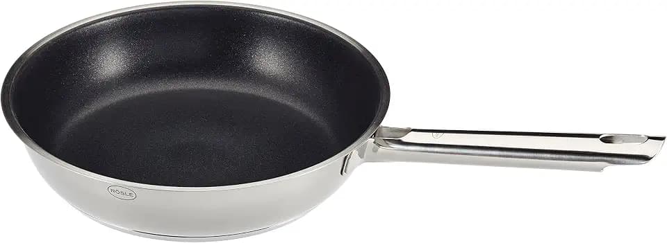 RÖSLE ELEGANCE Bratpfanne 24 cm, ProPlex Antihaftversiegelung, Edelstahl
