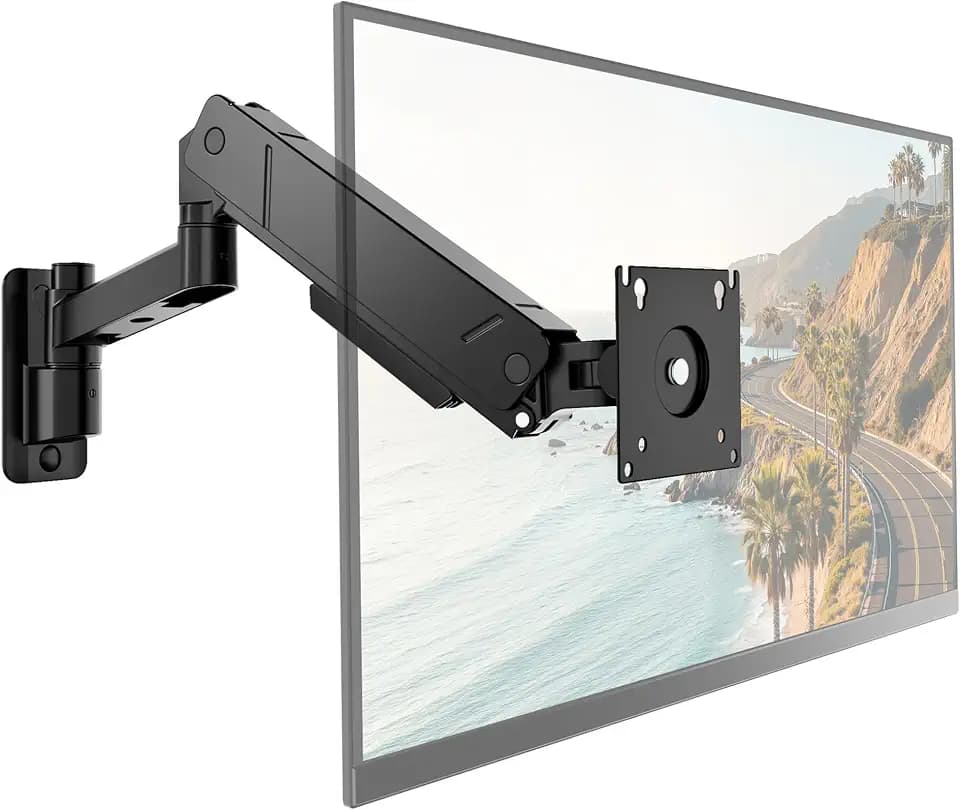 monTEK Heavy Duty Monitor Wall Mount for 17-45" Screens, Holds 35 Lbs