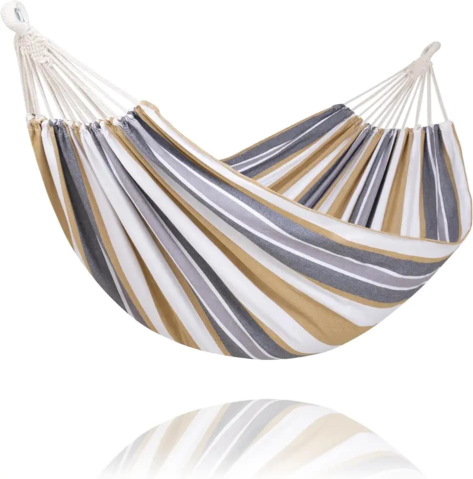 SUNCREAT Hammocks Outdoor Hammock for Trees, Coffee