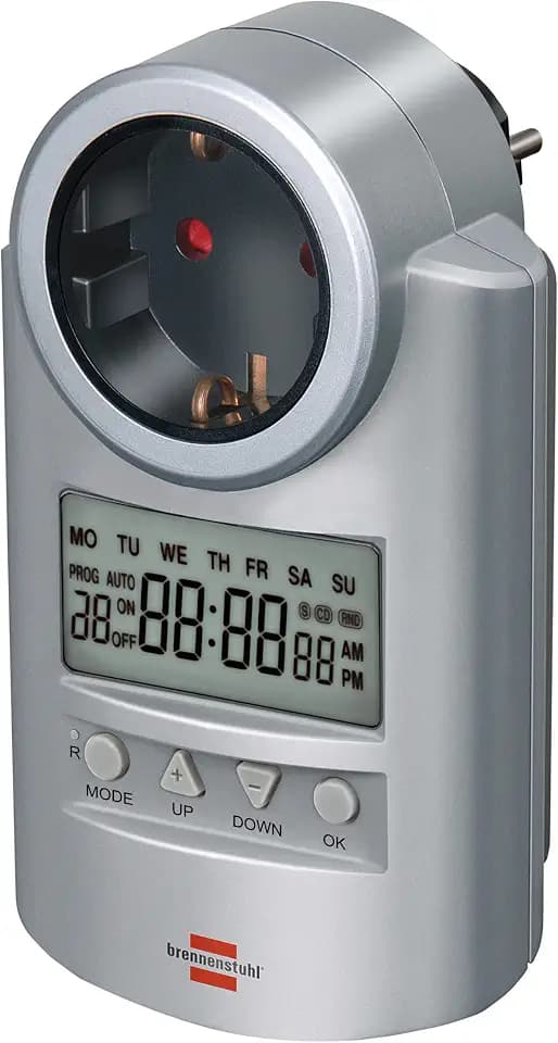 Brennenstuhl Primera-Line Zeitschaltuhr DT, Digitale Timer-Steckdose