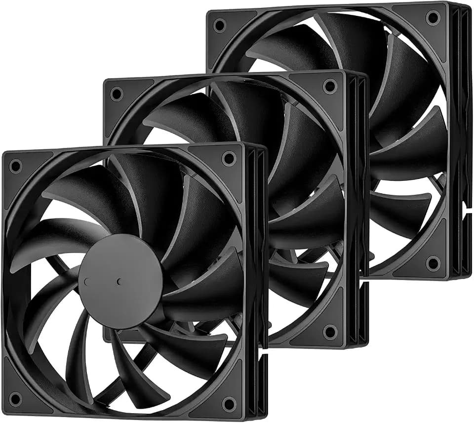 DARKROCK 3-Pack 120mm Black Computer Case Fans