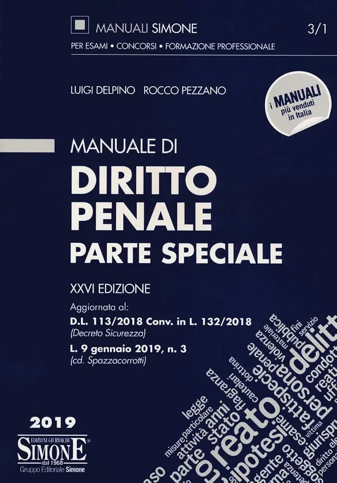 MANUALE DI DIRITTO PENALE. PARTE SPECIALE 3/1