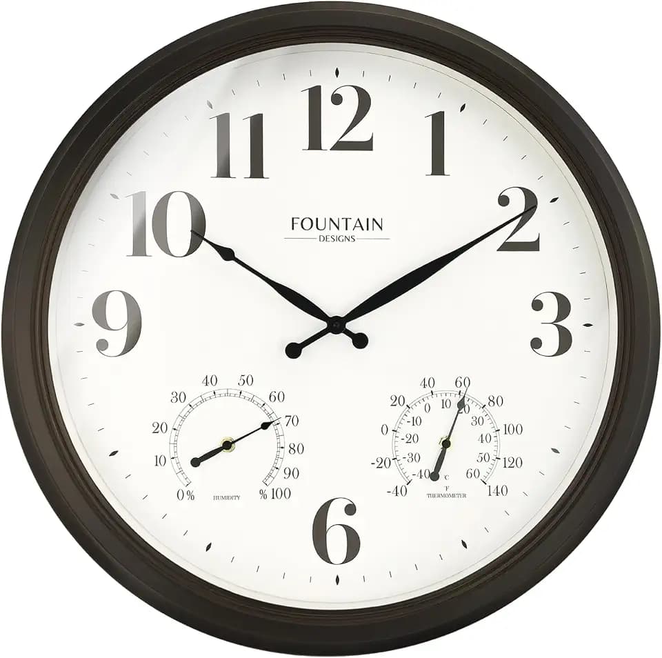 24 Inch Large Outdoor Clocks Waterproof, IP65 Rating