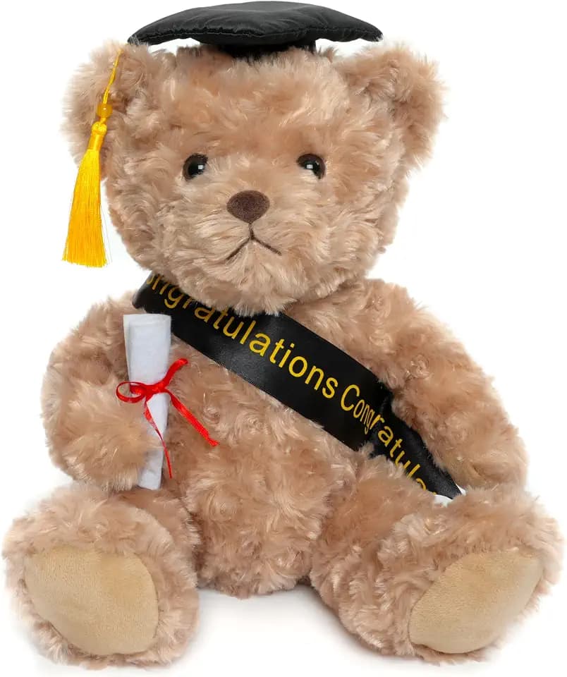 WEIGEDU Graduation Gift Teddy Bear Stuffed Animal Plush Toy, 12 Inch