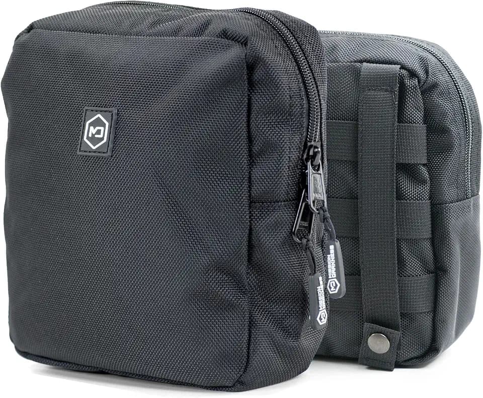 Mission Darkness MOLLE Faraday Pouch // Military-Grade Bag with RF Signal Blocking Liner Attaches to MOLLE Webbing Systems // Anti-Hacking & Tracking Assurance, Data Privacy for Handheld Devices