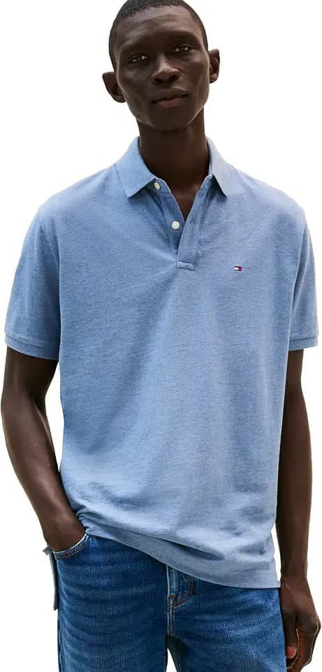 Tommy Hilfiger Men's Short Sleeve Cotton Pique Polo Shirt in Classic Fit