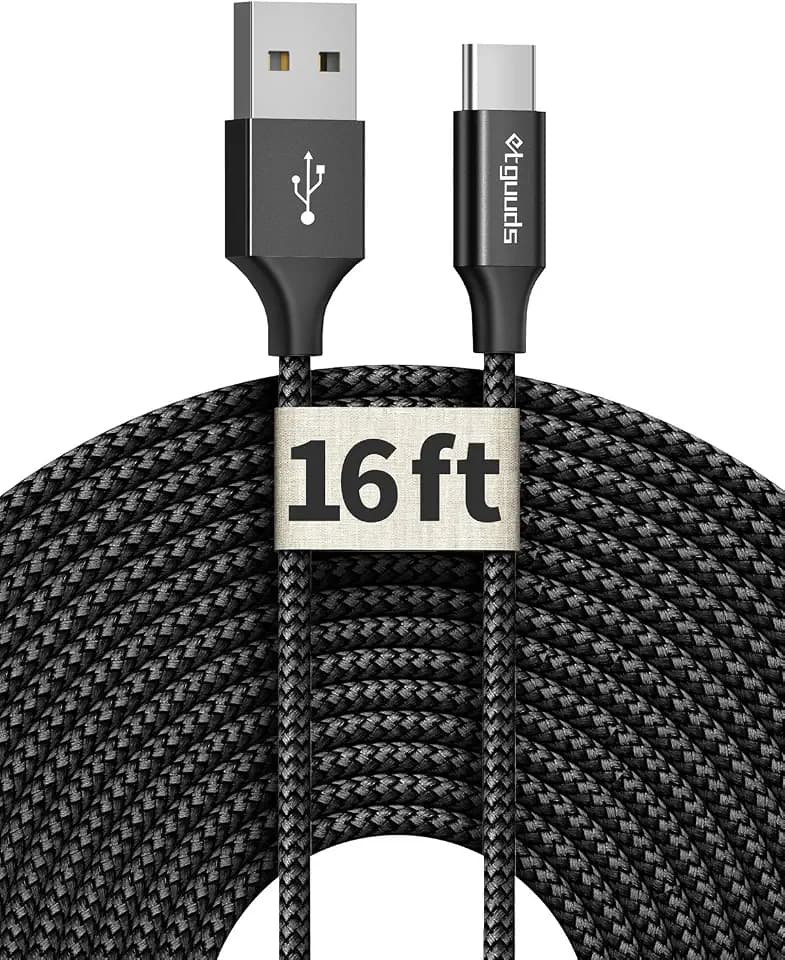 etguuds Long USB to USB C Cable, 16ft USB A to USB C Cable Fast Charging