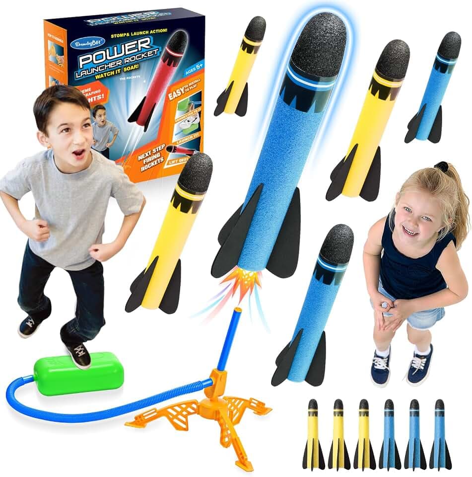 DejaNard Spielzeug ab 3-12 Jahre Junge, Outdoor Spiele für Kinder Raketen Spielzeug Ostergeschenke Kinder Mädchen Junge 4-12 Jahre Gartenspielzeug Draußen Spiele ab 4 5 Jahren