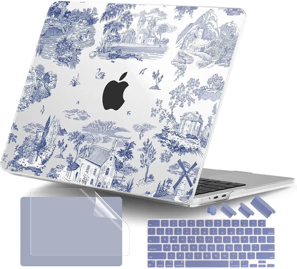 DONGKE for MacBook Air 13 inch Case M5 M4 M3 M2 2026-2022, Printed Case