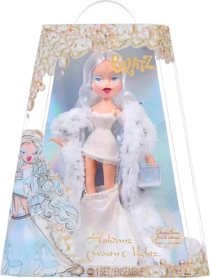 Bratz 2025 Holidayz Frosty Nightz Cloe Collector Doll with Premium Fashions and Accessories