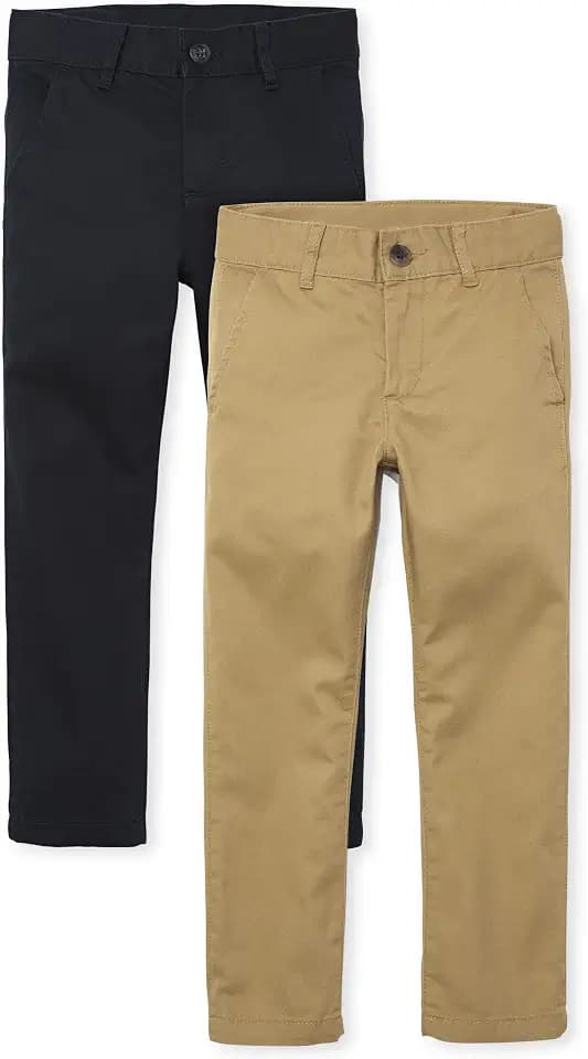The Children's Place Boys' Stretch Skinny Chino Pants, Multipacks