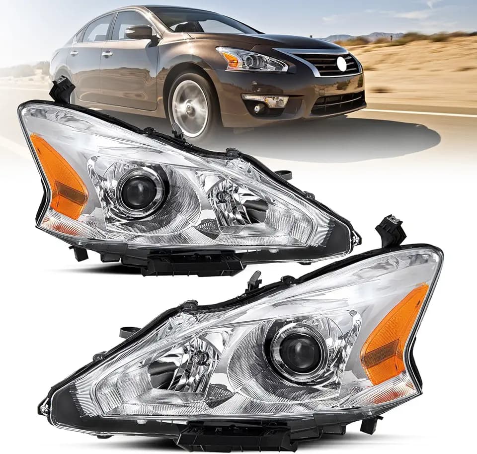 Headlight Assembly Compatible with 2013 2014 2015 Nissan Altima 4-Dr Sedan