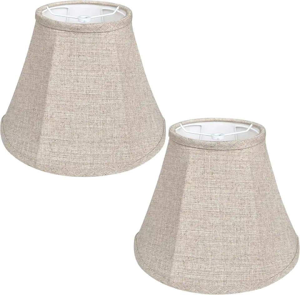 TOOTOO STAR Lamp Shades for table lamps,6"Top x 13"Bottom 10"High, Set of 2