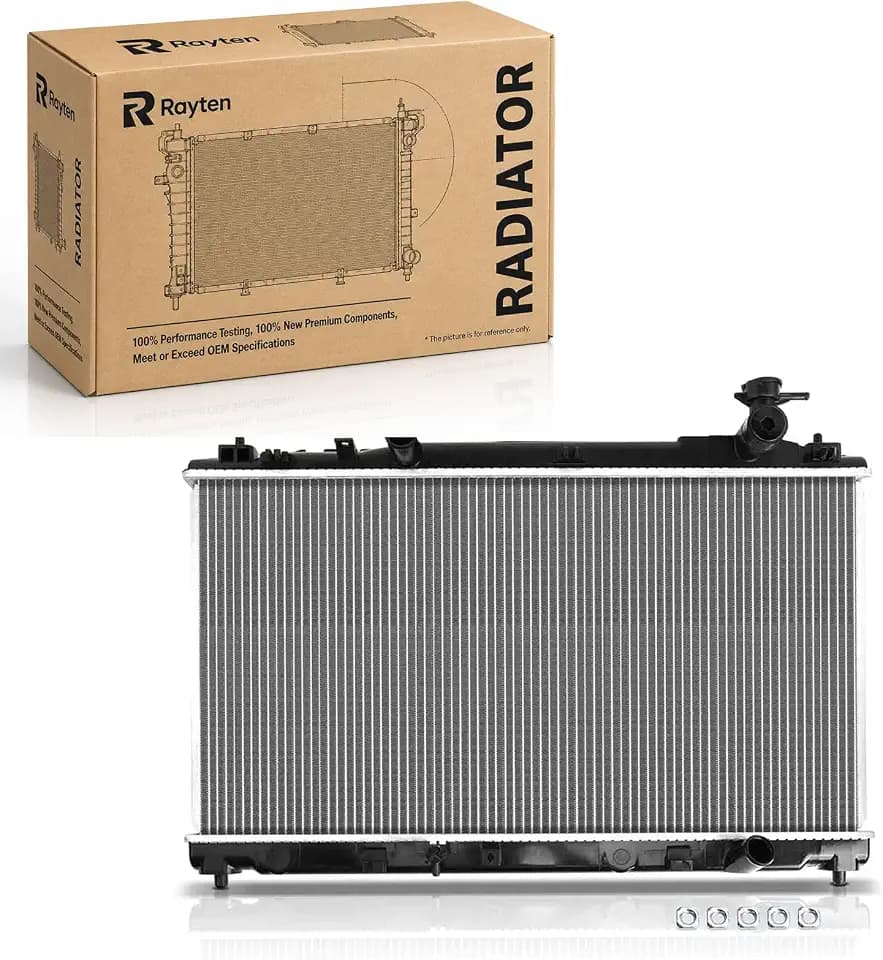 Rayten Engine Coolant Radiator Assembly with TOC Compatible with Toyota Camry 2.4L 2007-2011 Manual Transmission, Replace# 164000V070, 13160 USA Built NO Towing Package