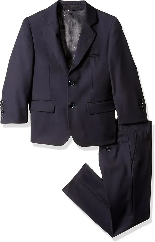 Isaac Mizrahi Solid 2pc Slim Fit Wool Suit Suit