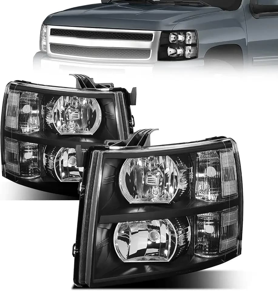 Headlight For 07-13 Chevy Silverado 1500 & 07-14 Chevy Silverado 2500 3500