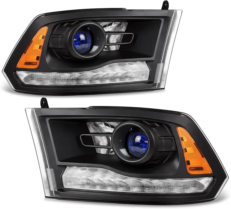 AUTOSAVER88 LED DRL Headlight Compatible with 2010-2018 Dodge Ram 1500 2500