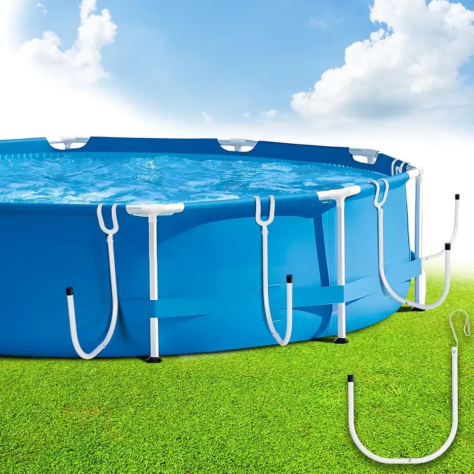 Upgraded 4-Pack Solar Pool Cover Holder for Above Ground Pool