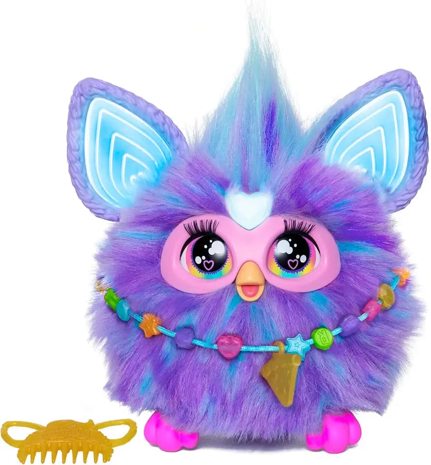 Furby Hasbro, elektronisches Plüschtier, weich und weich, 5 Soundmodi, stimuliert die Fantasie, Musik und Lichter, Spielzeug für Mädchen und Jungen ab 6 Jahren, Puppe als Geschenk