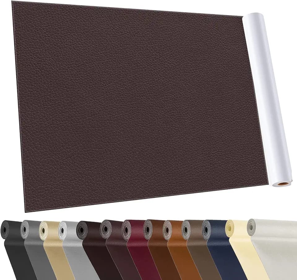 Kunstleder Selbstklebend Reparaturset, Leder Reparatur Set Dunkelbraun