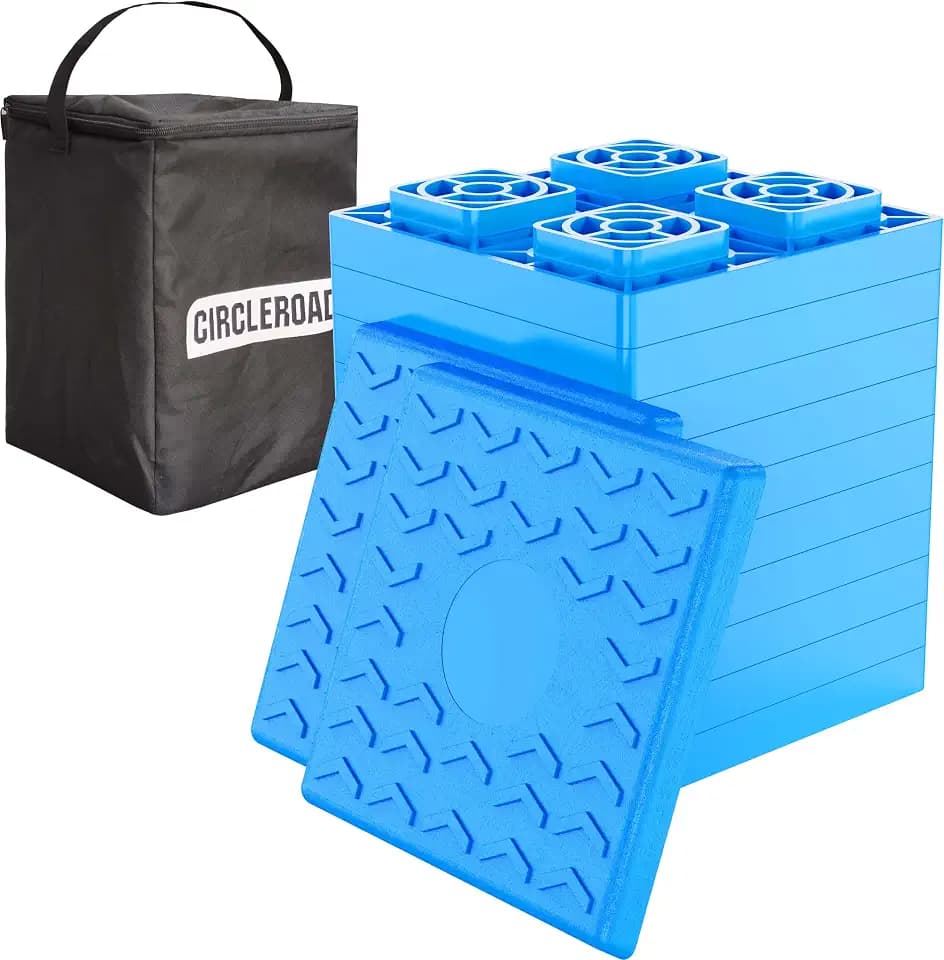 CircleRoad RV Leveling Blocks 12 Pack Camper Trailer Leveling Blocks