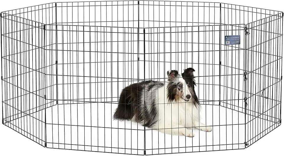 MidWest 30-Inch Exercise Pen, No Door, 16 Sq Ft Play Area