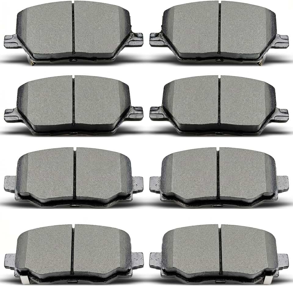 D1114 D1539 Front Rear Ceramic Brake Pads Set Fit For 2013 Scion Fr-S,For 2011/2015-2016 Subaru Impreza,For Subaru BRZ Forester Legacy Outback Crosstrek XV Crosstrek (8 pcs)