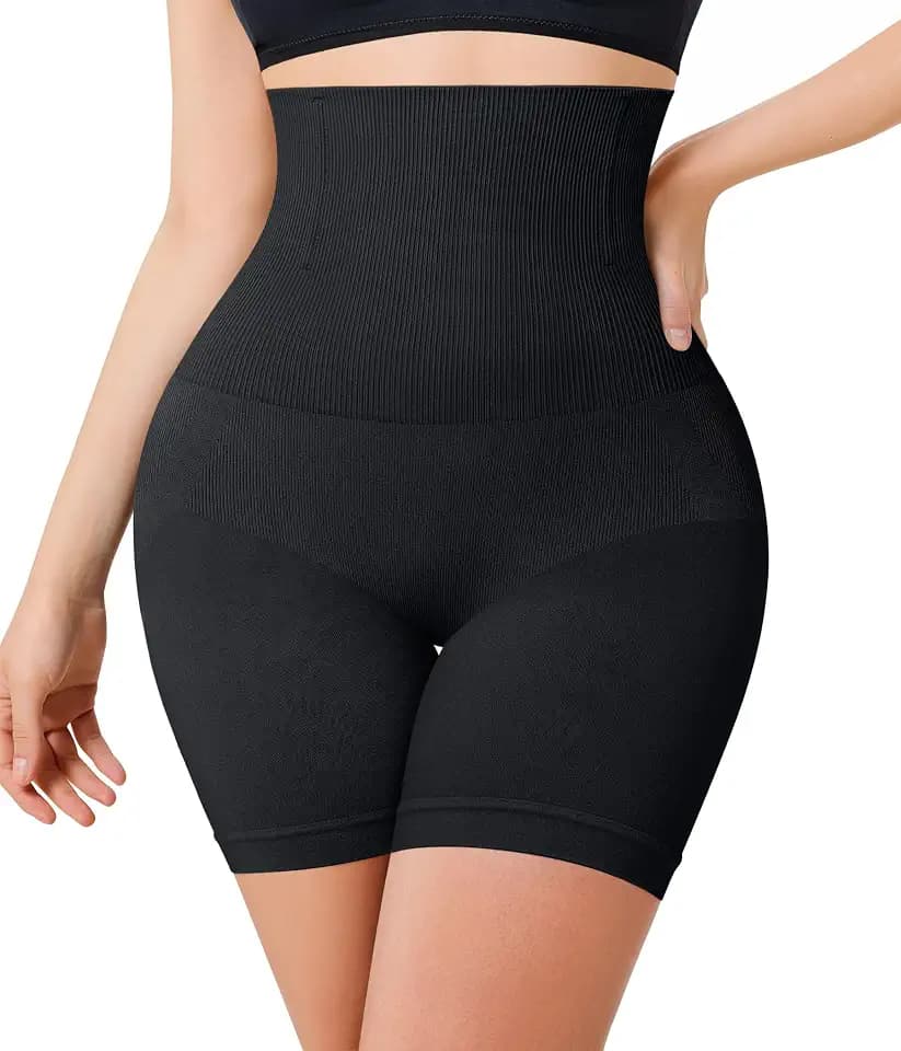 Gotoly Shapewear Damen Bauchweg Unterhose Hohe Taille Body Shaper Stark Formende Nahtlose Miederhose Mit Bein Figurenformend Miederpant Shaping Unterwäsche Kurze Leggings Shorts