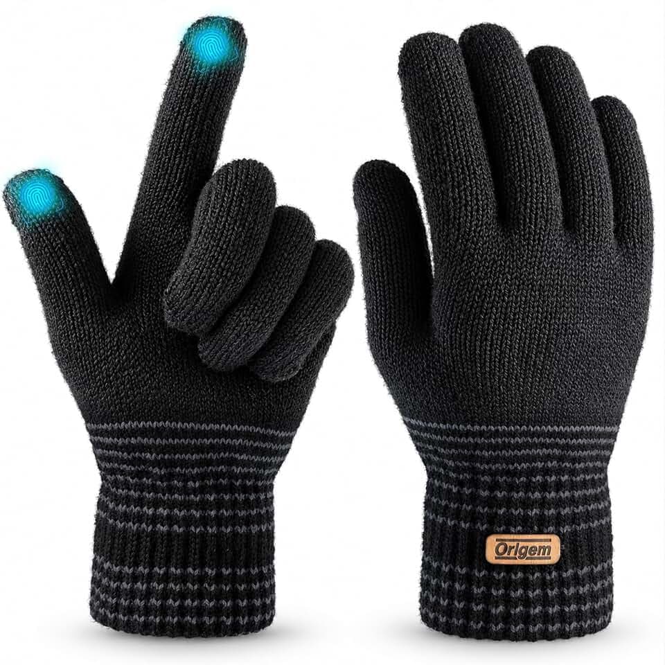 Origem Winterhandschuhe Herren Damen, Thermo Touchscreen Handschuhe, M/L