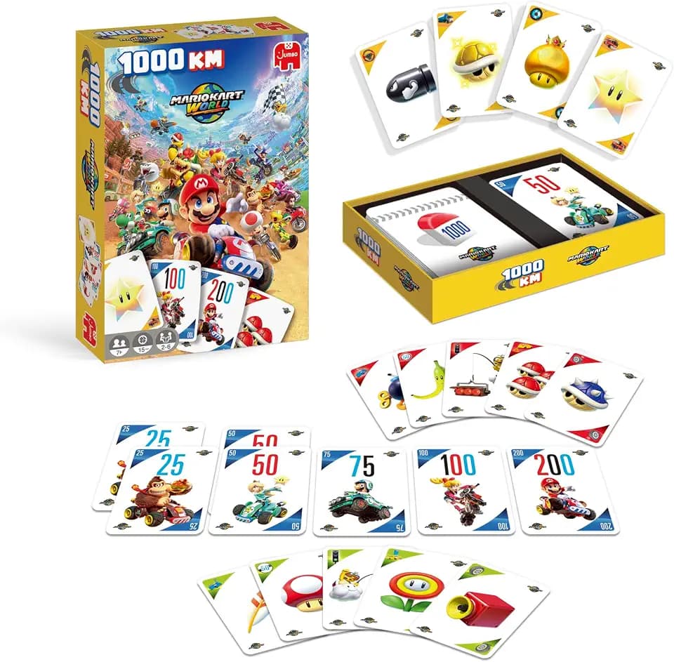 Jumbo Mario Kart World – Kartenspiel – Familienspiel