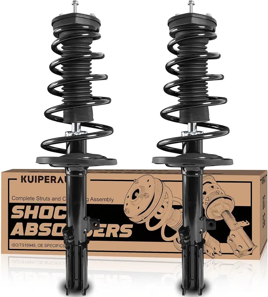 KUIPERAUTO Pair Rear Complete Struts w/Coil Spring Compatible with 2004-2006 Toyota Camry Solara Lexus ES330 Shock Absorbers 172207 172208