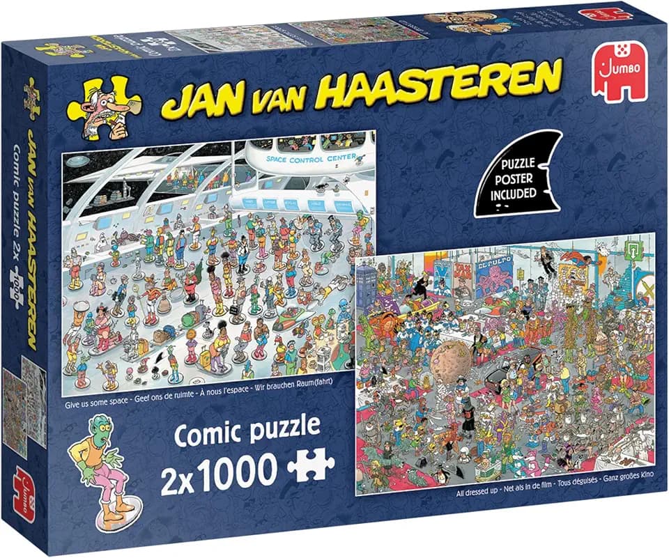 Jan Van Haasteren Gib Uns den Raum & Wie im Film, Puzzle für Erwachsene