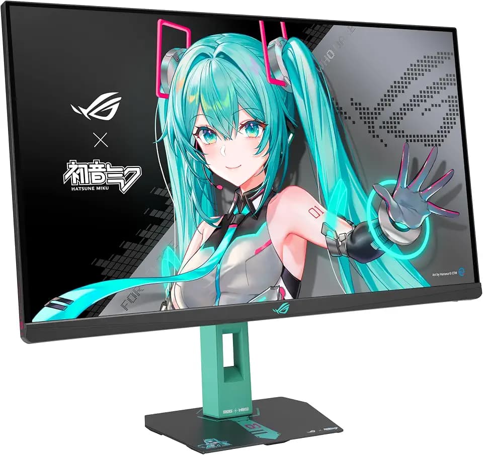 ASUS ROG Strix XG27ACMEG-G 27 Inch 1440p 260Hz Gaming Monitor Miku Edition
