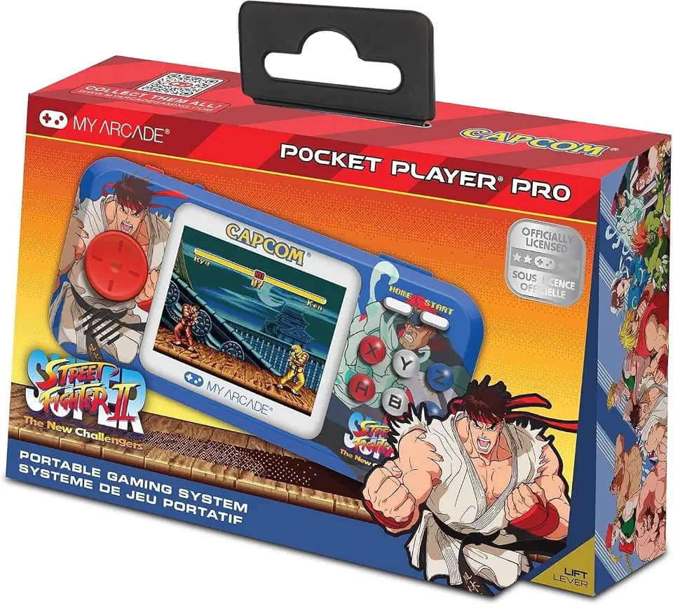 My Arcade Street Fighter II: Capcom, Retro Gaming, 2.8" Screen