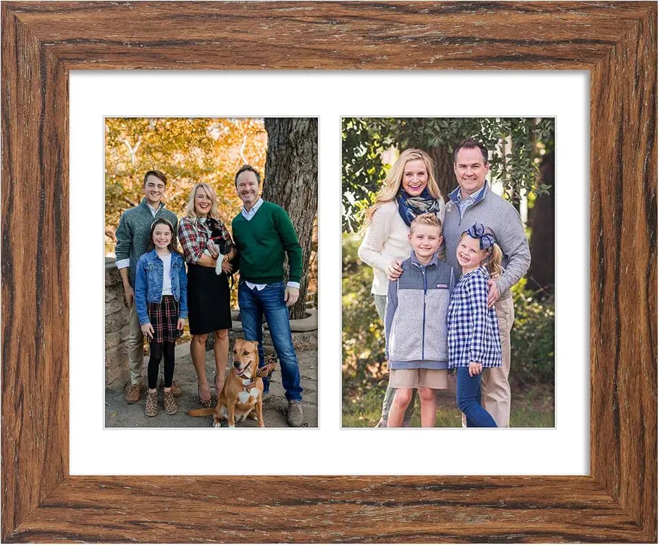 8.5x11 Collage Frame, 2 Open 5x7 Photo Frame Collage for Wall