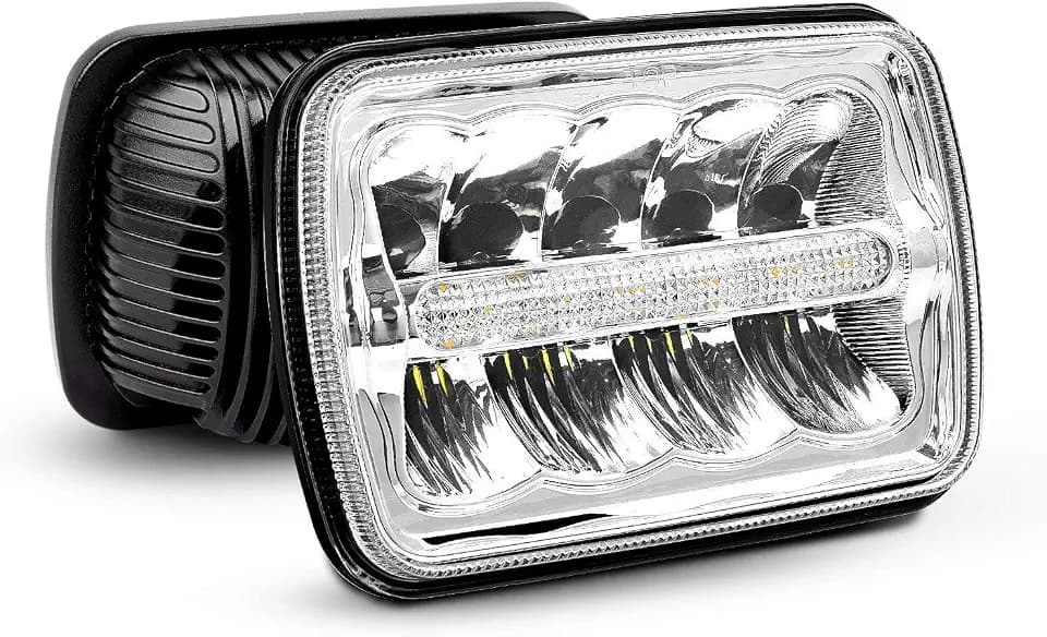 Nilight 5x7 7x6 LED Headlights 2PCS Hi/Lo Beam with DRL