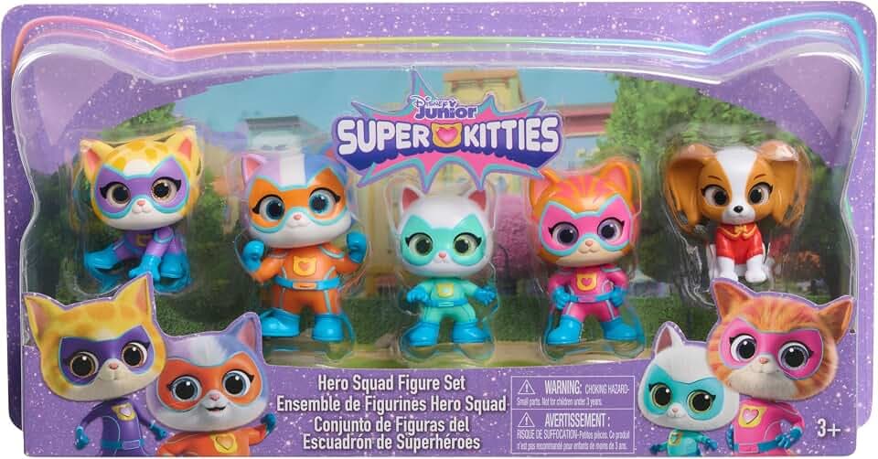 Disney Jr. SuperKitties Hero Squad Figure Set