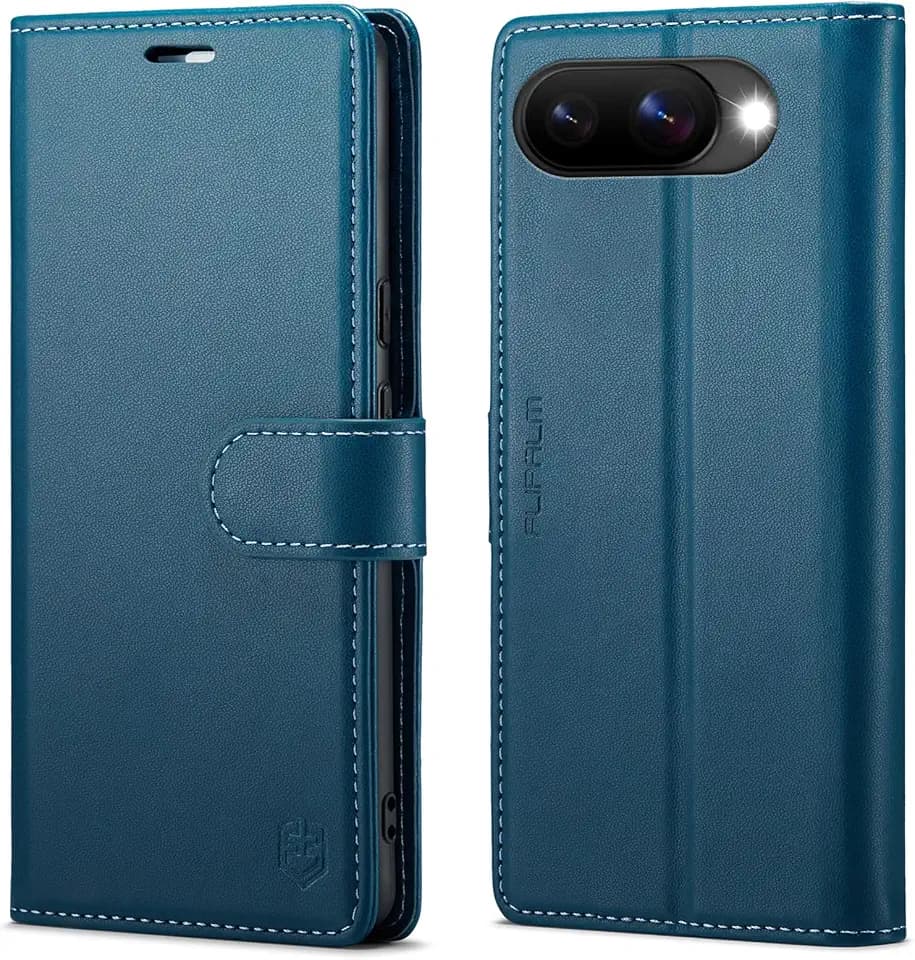 FLIPALM Card Holder Wallet Case for Google Pixel 10a, Blue