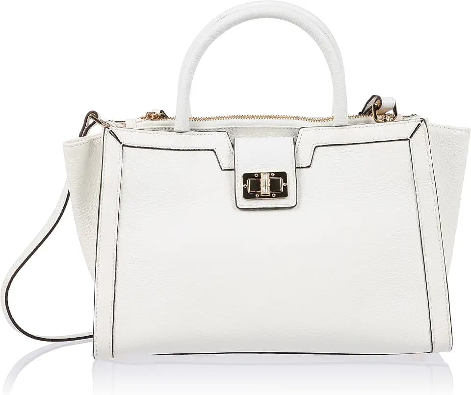 Geox Damen D Leonory Bag, Weiß, Einheitsgröße EU
