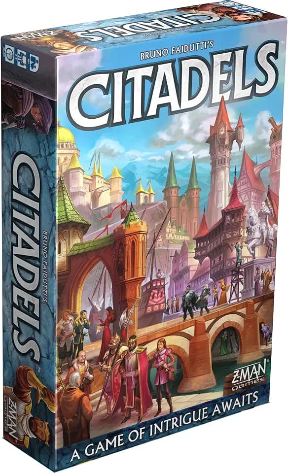 Asmodee Citadels Revised Edition Board Game - Master Builder Showdown, Medieval Strategy Game for Kids & Adults, Ages 10+, 2-8 Players, 30-60 Min Playtime
