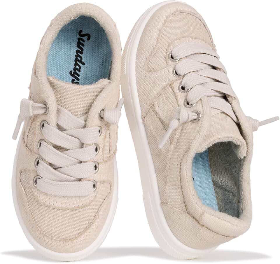 Sundays Girls Sneakers Non-Slip Canvas Girls Shoes Comfort Kids Footwear