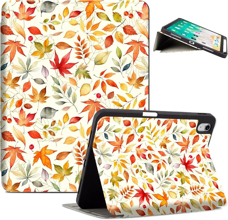 Lokigo for iPad (A16) 11th Gen Case, iPad 10th Generation Case, Maple Leaf