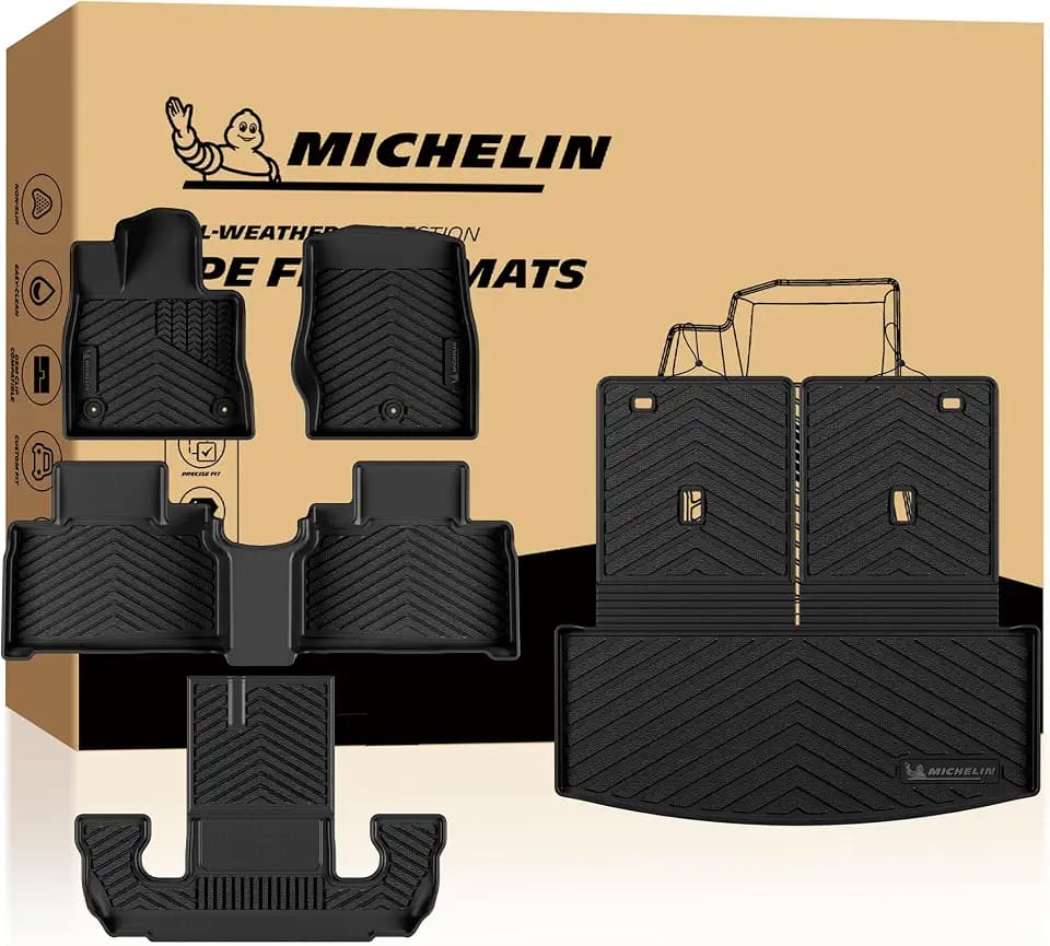 Michelin Vehicle Mats for 2022-2026 Ford Explorer 6 Seats Captain Chairs