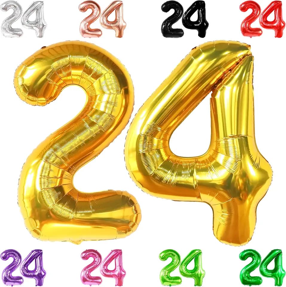 KatchOn Gold 24 Balloon Numbers 40 Inch
