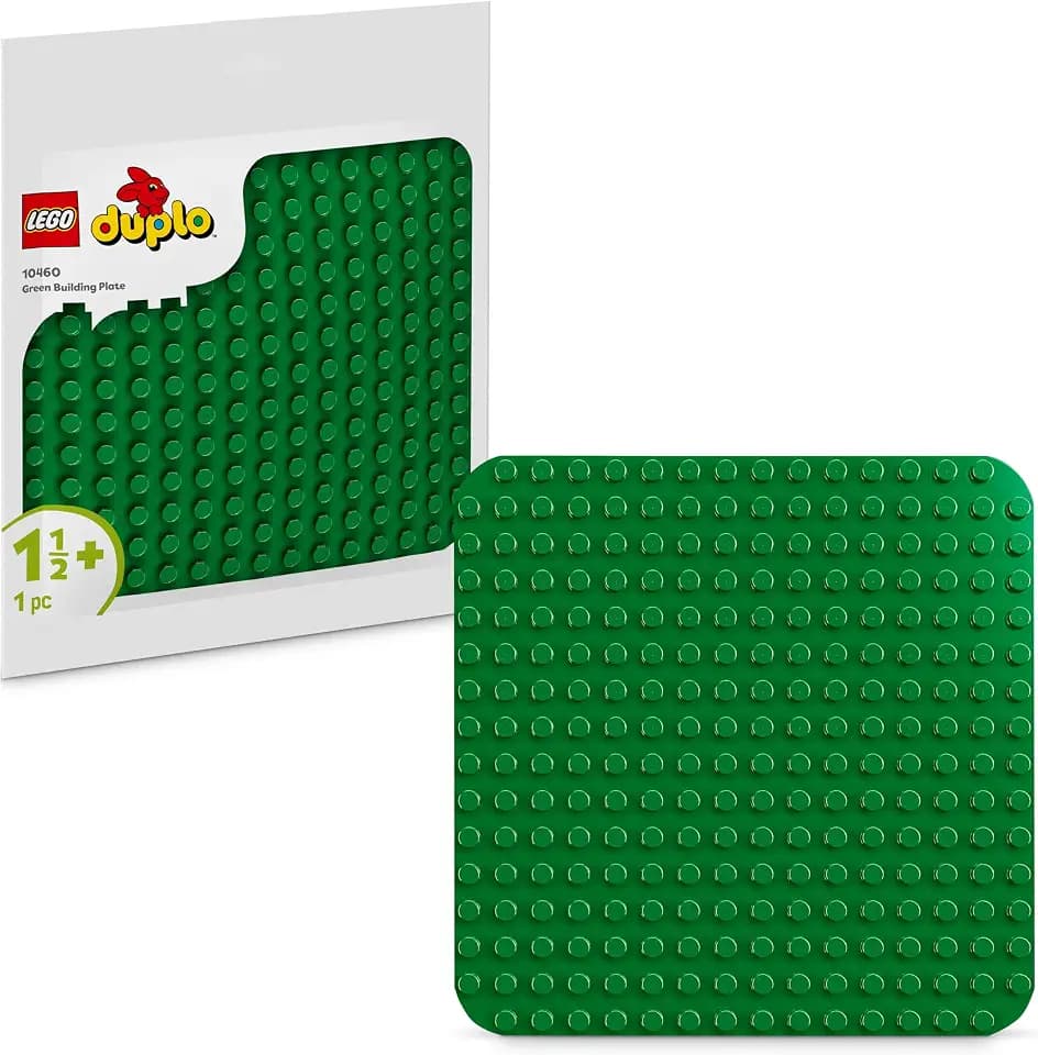 LEGO DUPLO Bauplatte in Grün – Montessori Spielzeug für Jungen & Mädchen ab 1 Jahr – Baumodell für Kleinkinder zum Bauen und Ausstellen – Lernspielzeug - Kinder Geschenk zum Geburtstag – 10460